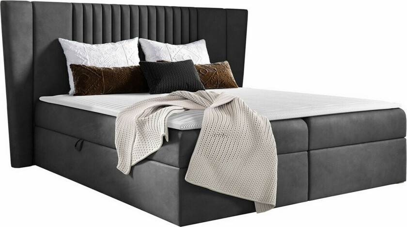 Boisdale Kontinentalseng 200x200 cm - Mørkegrå