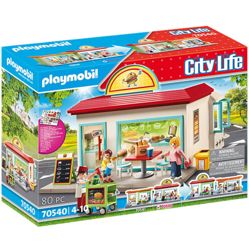 Playmobil City Life - Burgerbutikken Min 70540