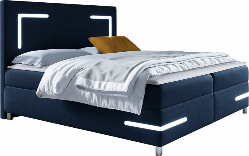 Boisdale Sengeramme 140x200 cm - Mørkeblå