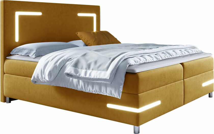 Boisdale Sengeramme 120x200 cm - Gul