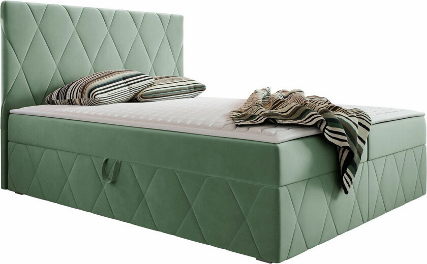 Kintore Kontinentalseng 180x200 cm - Lysegrønn