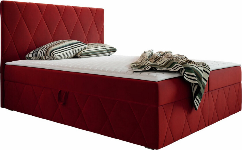 Kintore Kontinentalseng 160x200 cm - Mørkerød