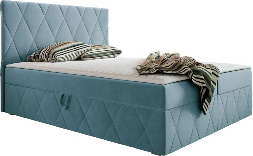 Kintore Kontinentalseng 140x200 cm - Lyseblå/Mørkeblå