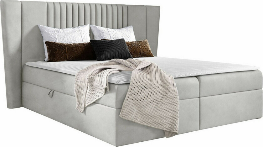 Boisdale Kontinentalseng 200x200 cm - Lysegrå