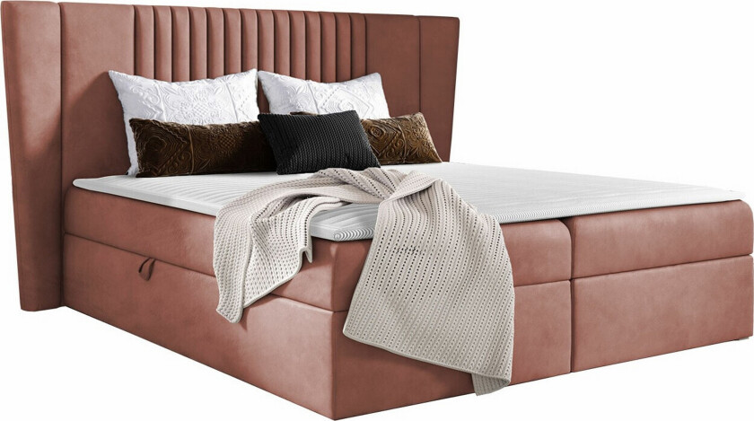 Boisdale Kontinentalseng 120x200 cm - Rosa/Beige