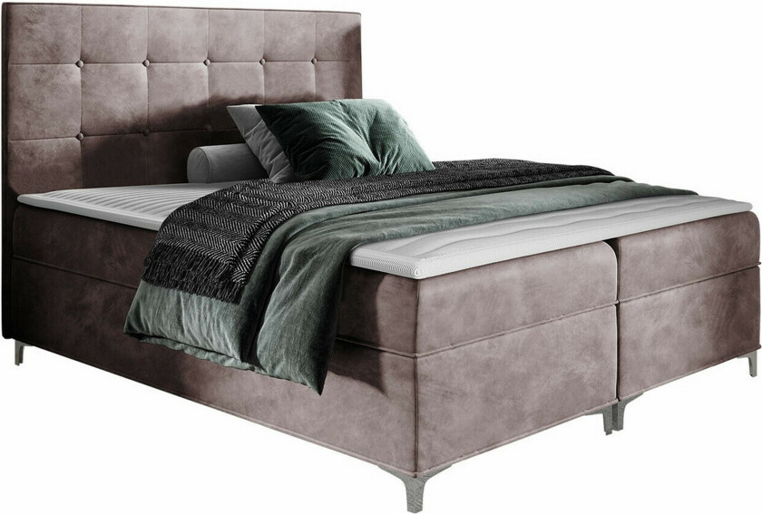 Boisdale Sengeramme 200x200 cm - Lyse brun