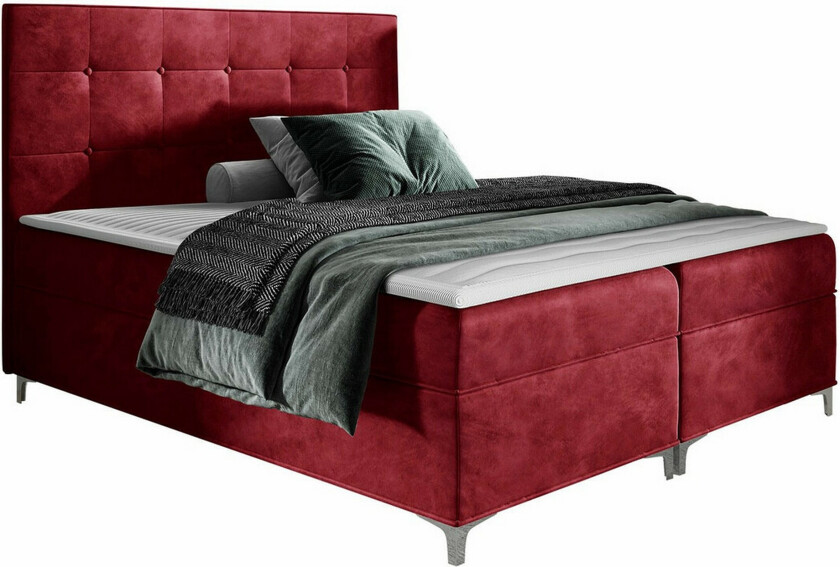 Boisdale Sengeramme 200x200 cm - Rød