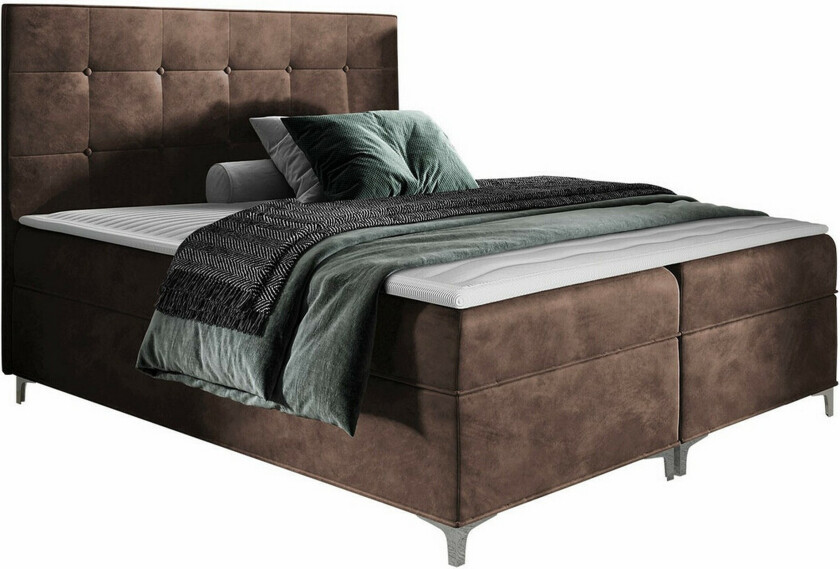 Boisdale Sengeramme 200x200 cm - Mørkebrun