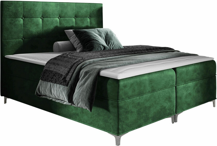 Boisdale Sengeramme 120x200 cm - Mørkegrønn