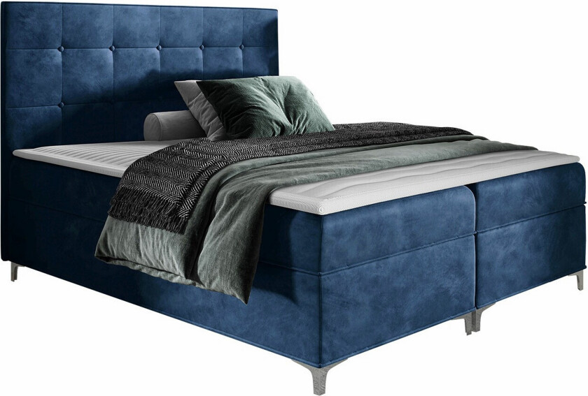 Boisdale Sengeramme 120x200 cm - Mørkeblå