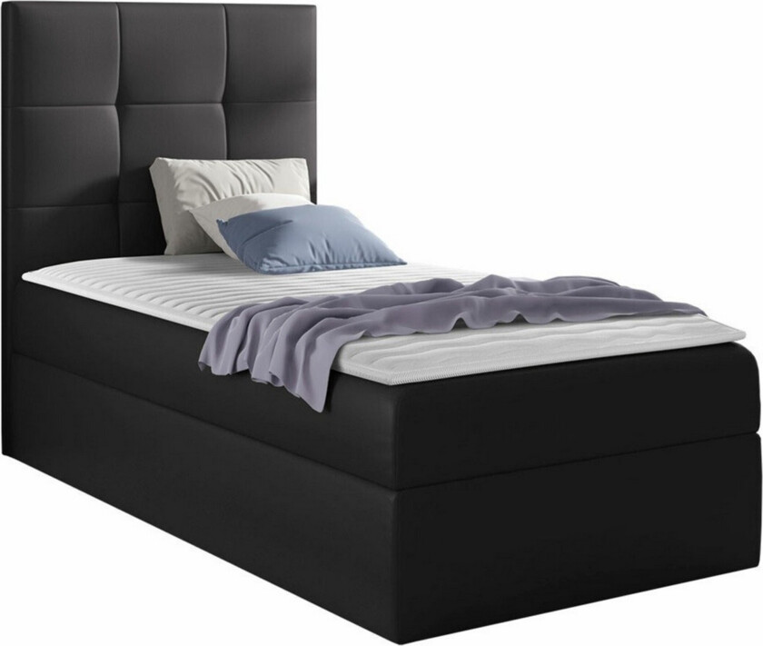 Boisdale Sengeramme 90x200 cm - Svart