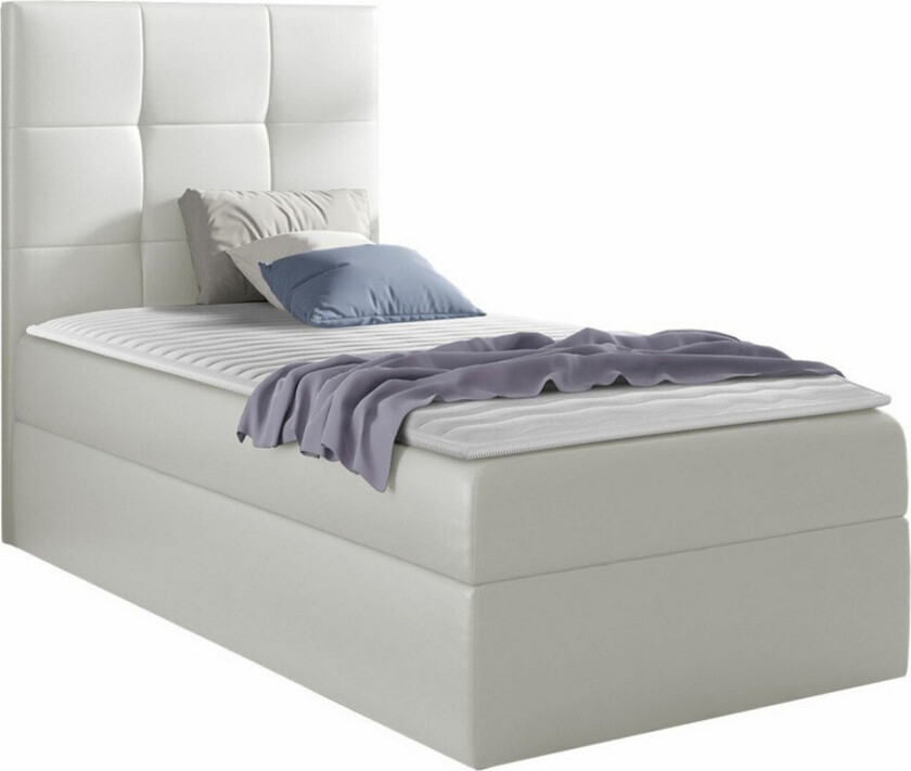 Boisdale Sengeramme 90x200 cm - Hvit