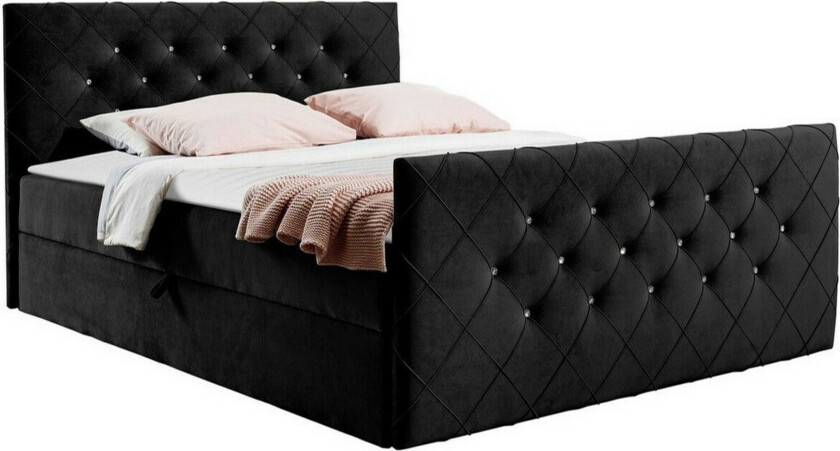 Hattie Sengeramme 180x200 cm - Svart