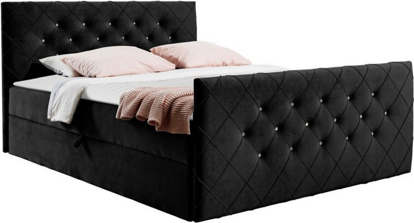 Boisdale Sengeramme 120x200 cm - Svart