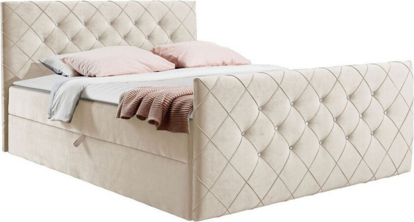 Boisdale Sengeramme 120x200 cm - Beige