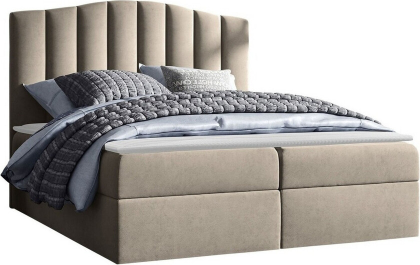 Herstello Sengeramme 160x200 cm - Beige
