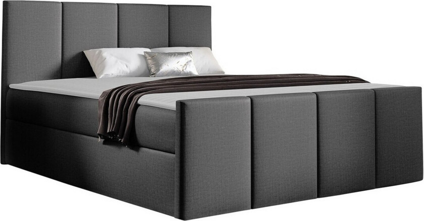 Ripon Sengeramme 180x200 cm - Mørkegrå