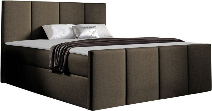 Ripon Sengeramme 180x200 cm - Mørkebrun