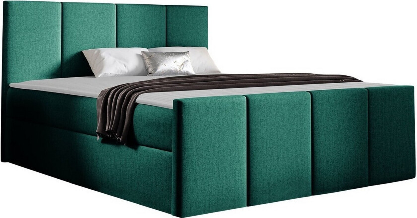 Ripon Sengeramme 180x200 cm - Mørkegrønn