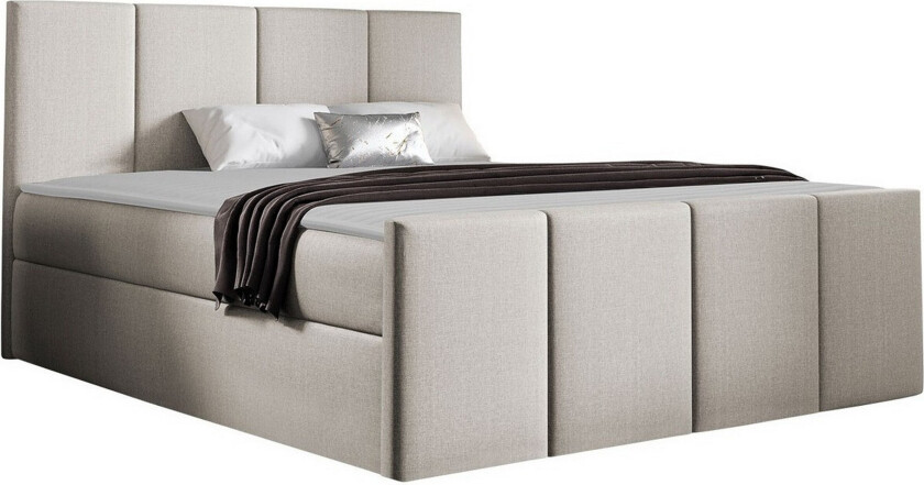 Ripon Sengeramme 180x200 cm - Beige/Lys Beige