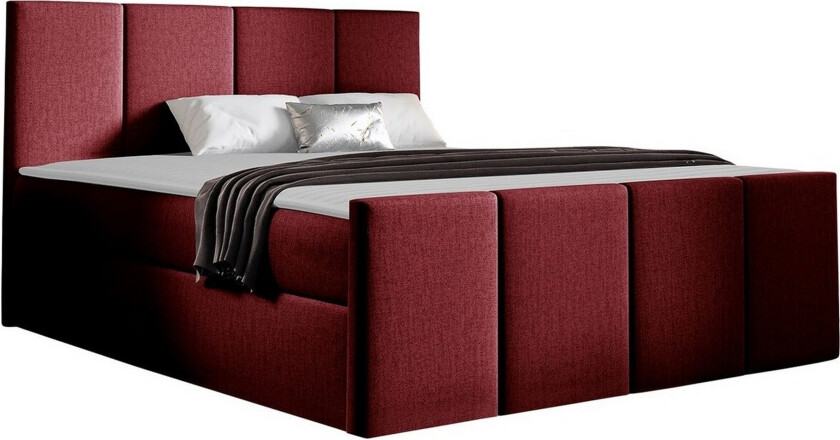 Ripon Sengeramme 140x200 cm - Mørkerød