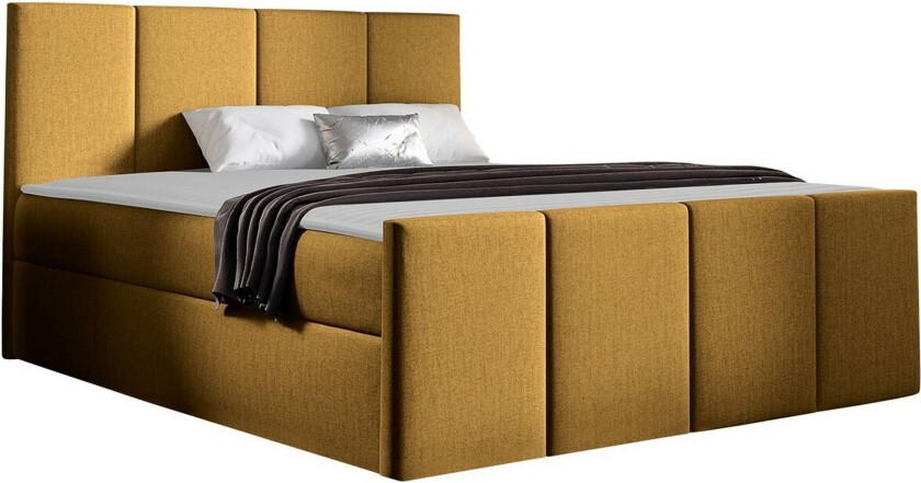 Ripon Sengeramme 140x200 cm - Mørkegul