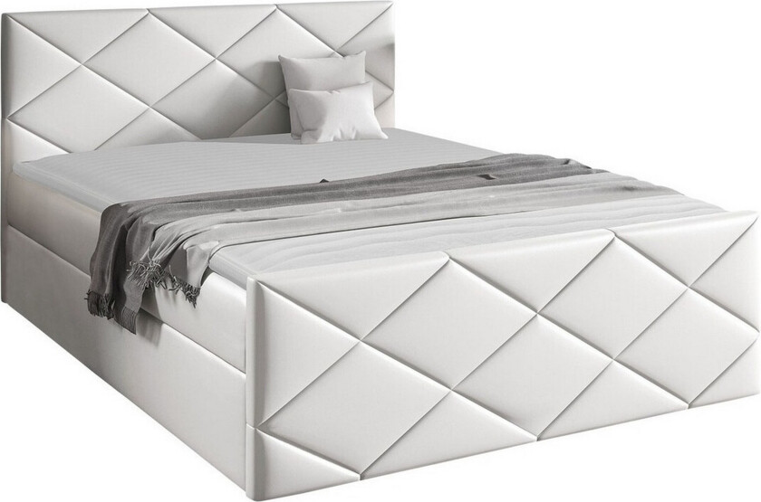 Boisdale Sengeramme 180x200 cm - Hvit