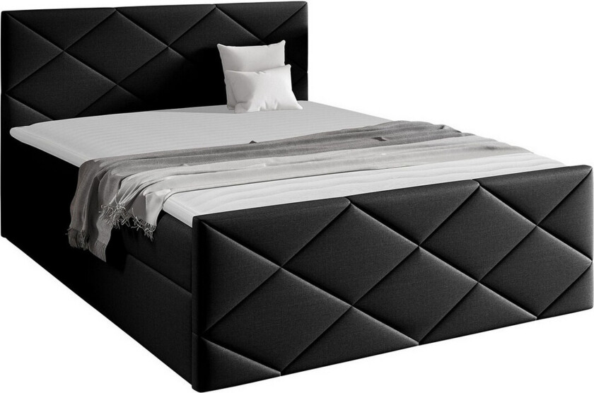 Boisdale Sengeramme 180x200 cm - Svart