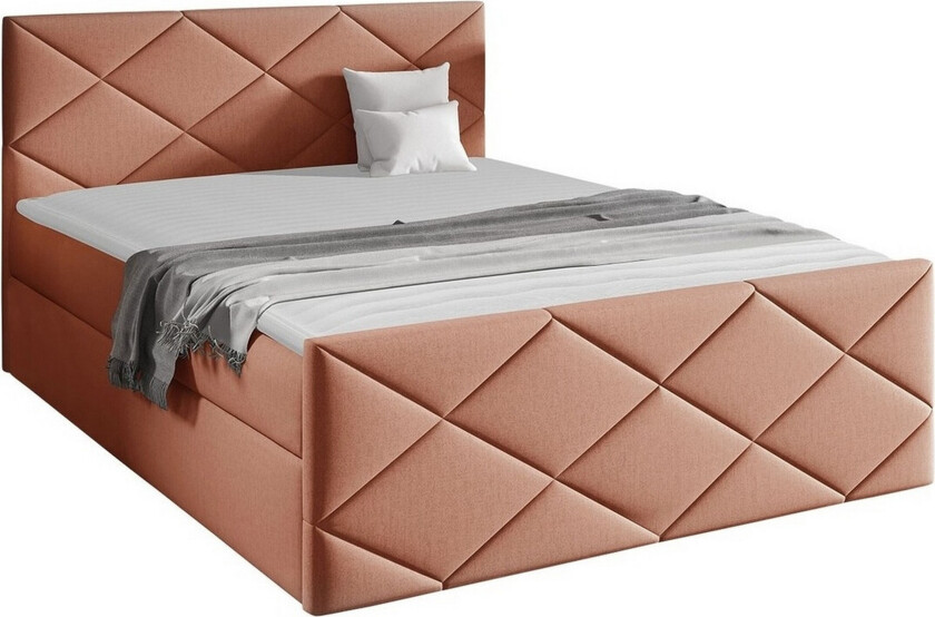 Boisdale Sengeramme 180x200 cm - Rosa