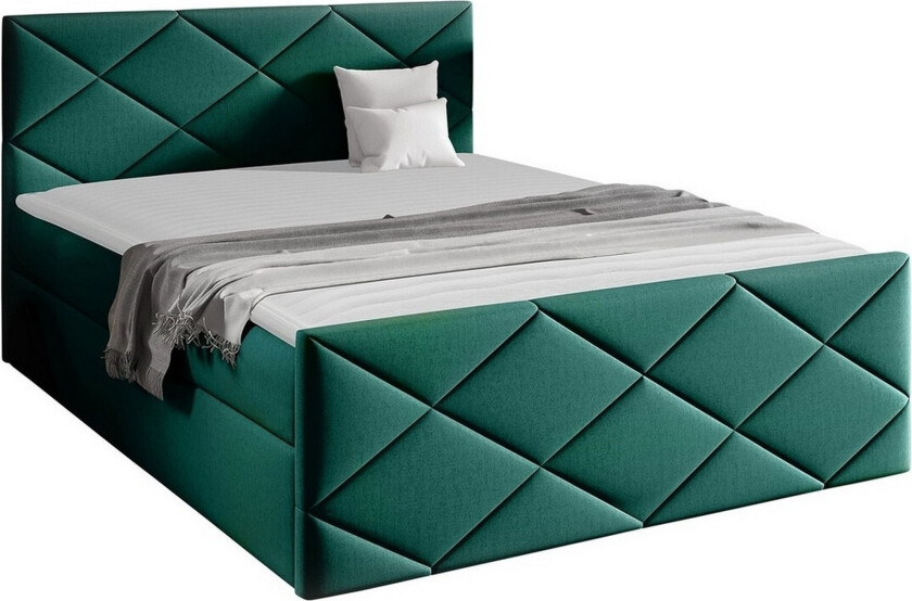 Boisdale Sengeramme 160x200 cm - Mørkegrønn