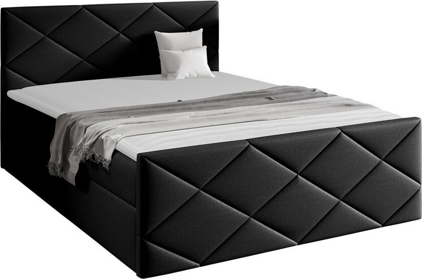 Boisdale Sengeramme 120x200 cm - Svart