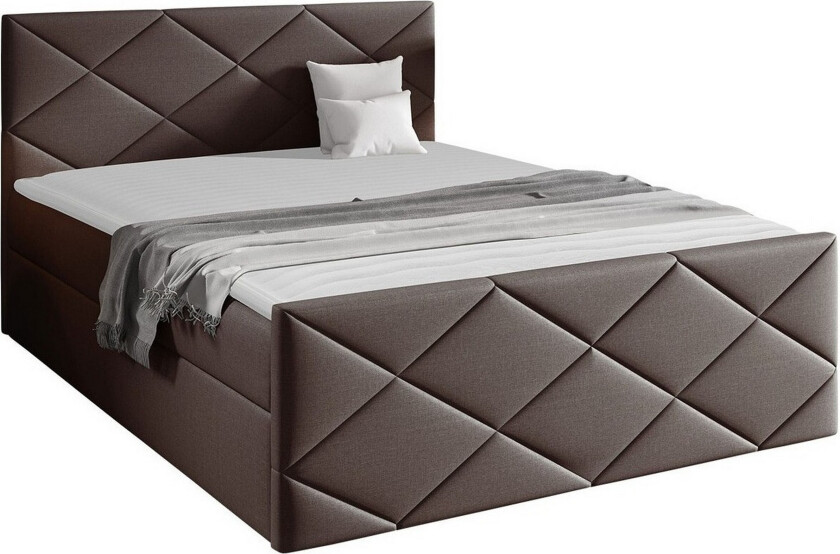 Boisdale Sengeramme 120x200 cm - Mørkebrun