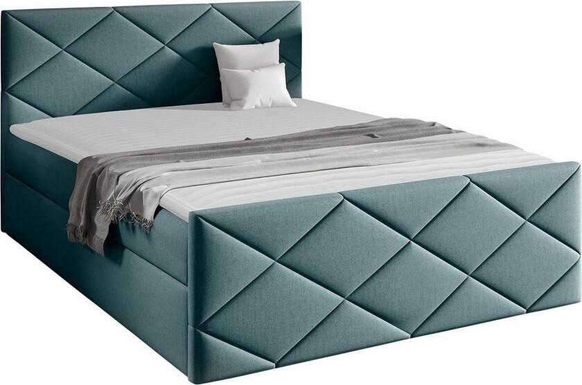 Boisdale Sengeramme 120x200 cm - Mørkegrå