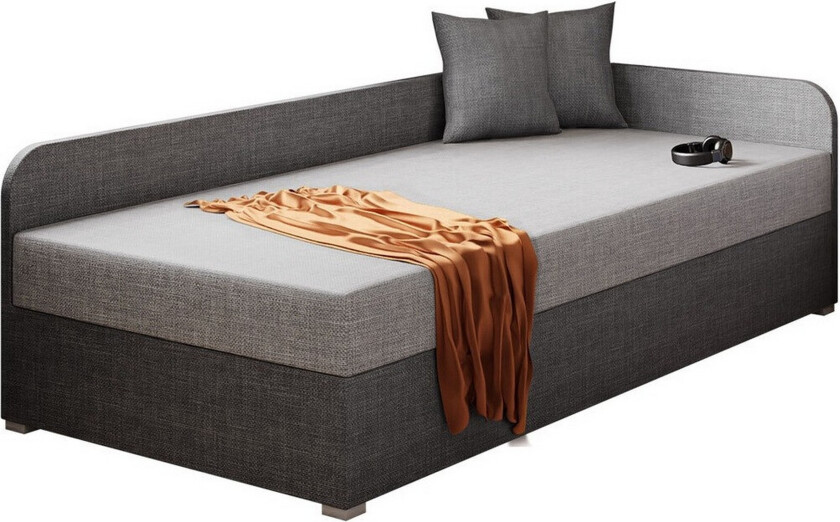 Unona Sengeramme 90x200 cm - Mørkegrå