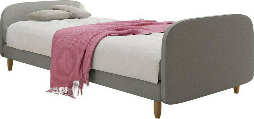 Midfeld Sengeramme 120x200 cm - Lysegrå/Mørkegrå