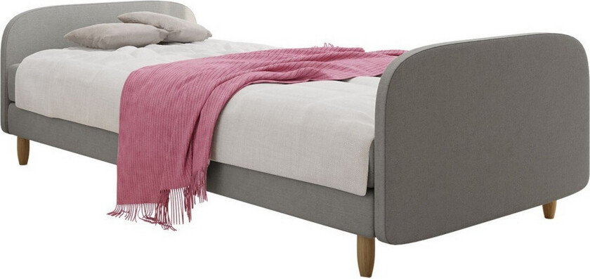 Midfeld Sengeramme 90x200 cm - Lysegrå