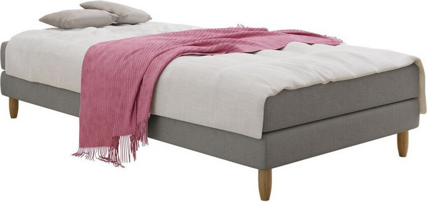 Midfeld Sengeramme 90x200 cm - Lysegrå/Mørkegrå