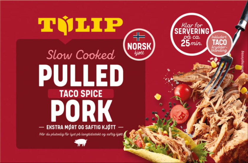 Pulled Pork Taco Langtidskokt 525g