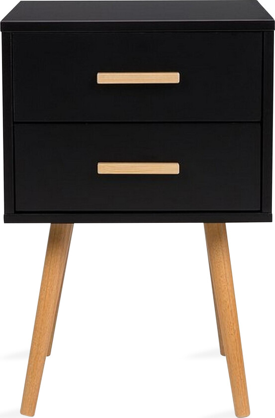 ALABAMA Nattbord 40 cm - Svart