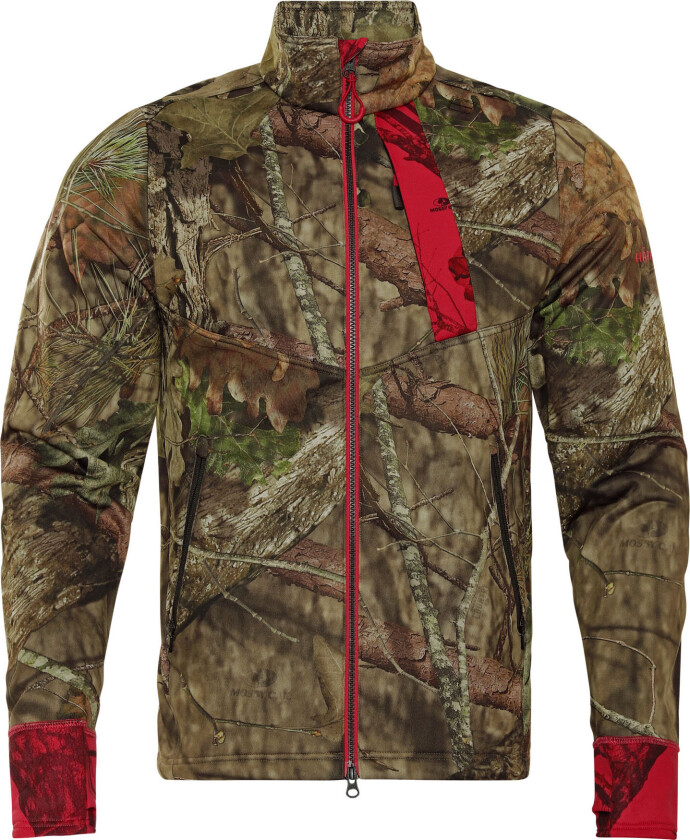 Men's Moose Hunter 2.0 Fleece Jacket XL, Mossy Oak Break-Up Country/Mossy Oak Red