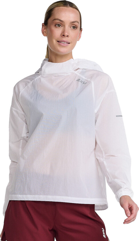 Women's Aero Anorak S, White/Silver Reflective