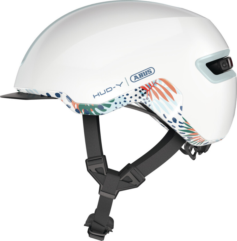 HUD-Y sykkelhjelm LED Flower White