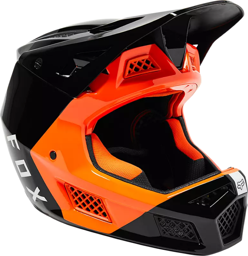 Rampage Pro Carbon Fullface hjelm med mips svart/oransje