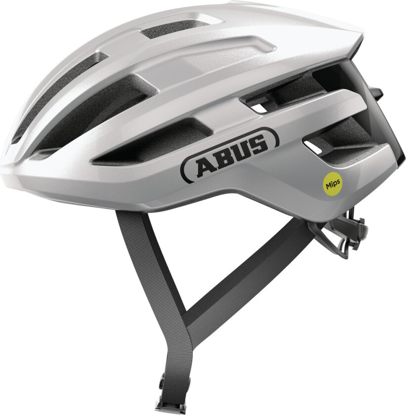 Abus Powerdome Mips sykkelhjelm, Gleam Silver