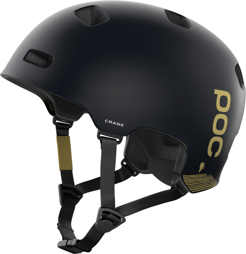 Crane sykkelhjelm MIPS Fabio Edition Uranium Black Matt/Gold