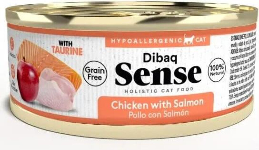 Bilde av Cat Grain Free Chicken with Salmon Våtfôr til katt 70 g