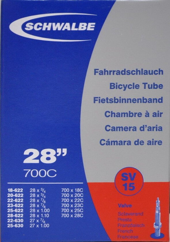 racerslange 700x18-28C 50 mm