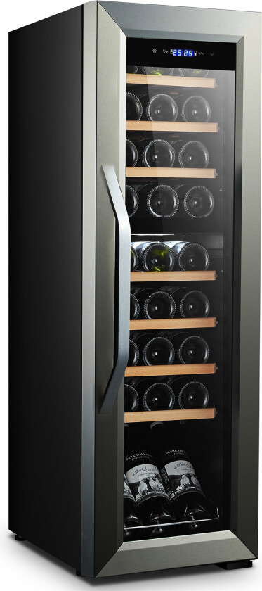 Vinkjøler 35x48x111 cm 27 flasker - Svart