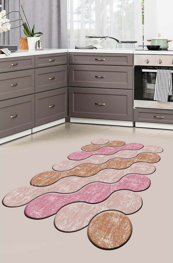 Nobuzane Wiltonteppe 60x100 cm Rektangulær - Rosa