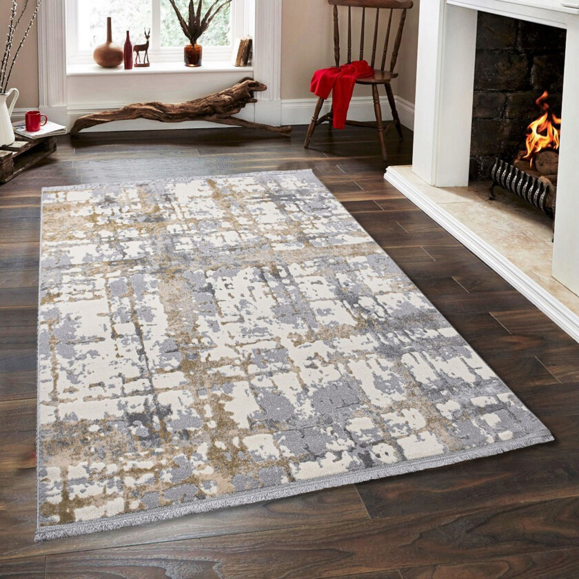 Naveena Wiltonteppe 160x230 cm Rektangulær - Grå/Beige/Creme